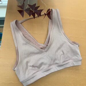 alo yoga blush sports bra balletcore coquette cottagecore size medium